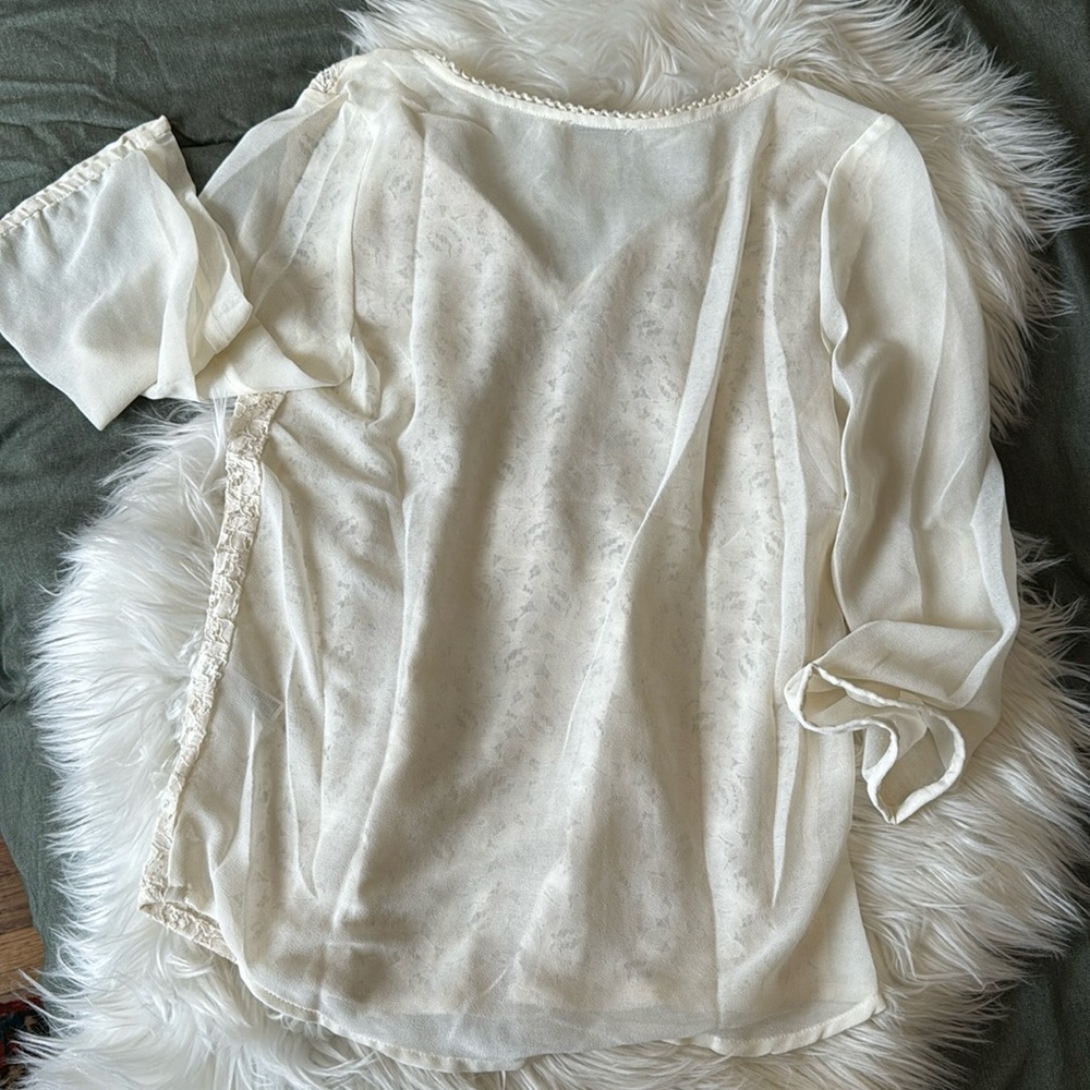 L U C K Y B R A N D Vintage Y2k Lace Boho Festiva… - image 1